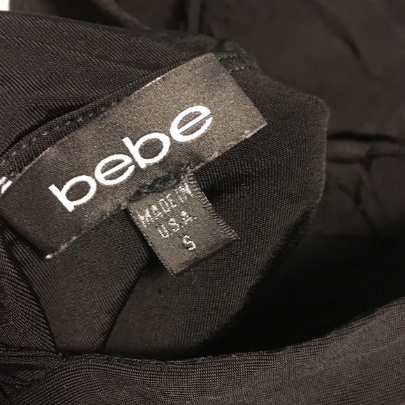 Bebe Low Back Dress with Rouching - Picture 4 of 4